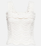 Oscar de la Renta Crochet tank top