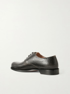 LOEWE - Campo Cracked-Leather Derby Shoes - Black