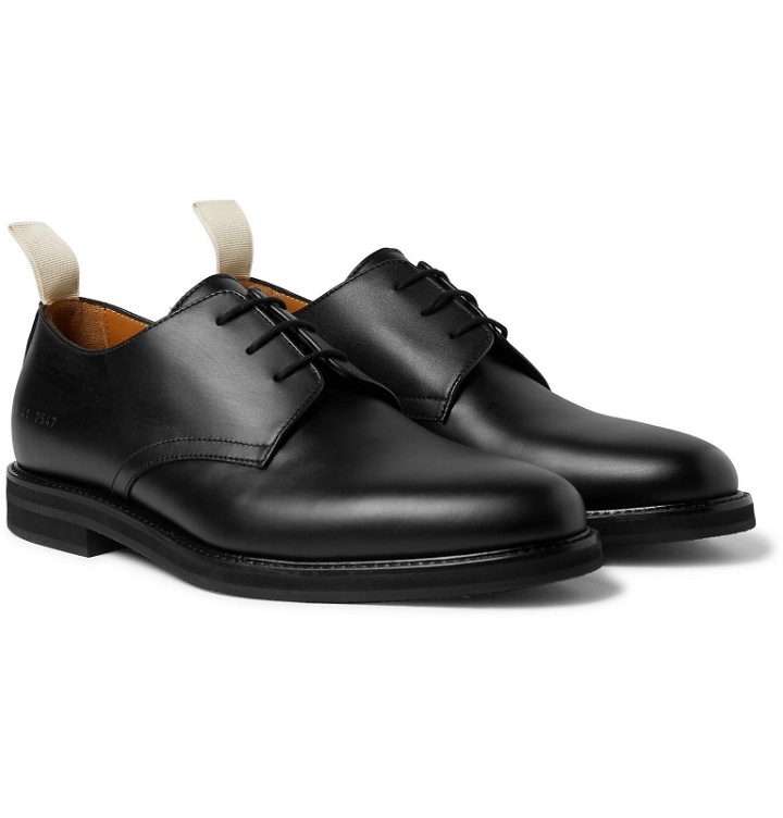 Photo: Common Projects - Leather Derby Shoes - Black