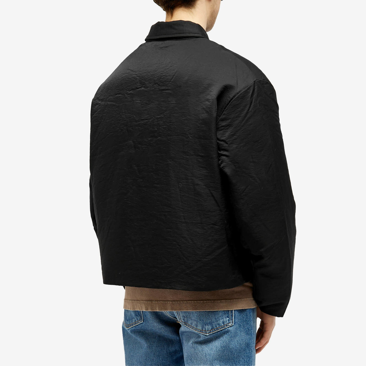 Acne Studios Men's Orst Technical Viscose Jacket in Stone Black