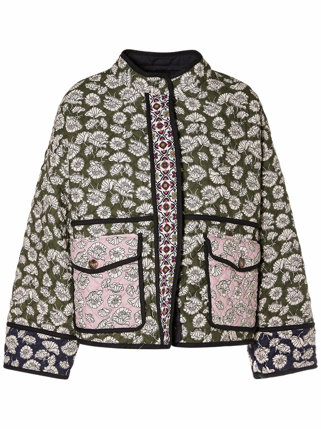 【Weekend Max Mara】ARIZIA コットン パッチワーク ジャケット Quilted cotton patchwork jacket, beige | 