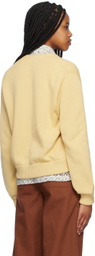 Bode Yellow Double-Breasted Cardigan