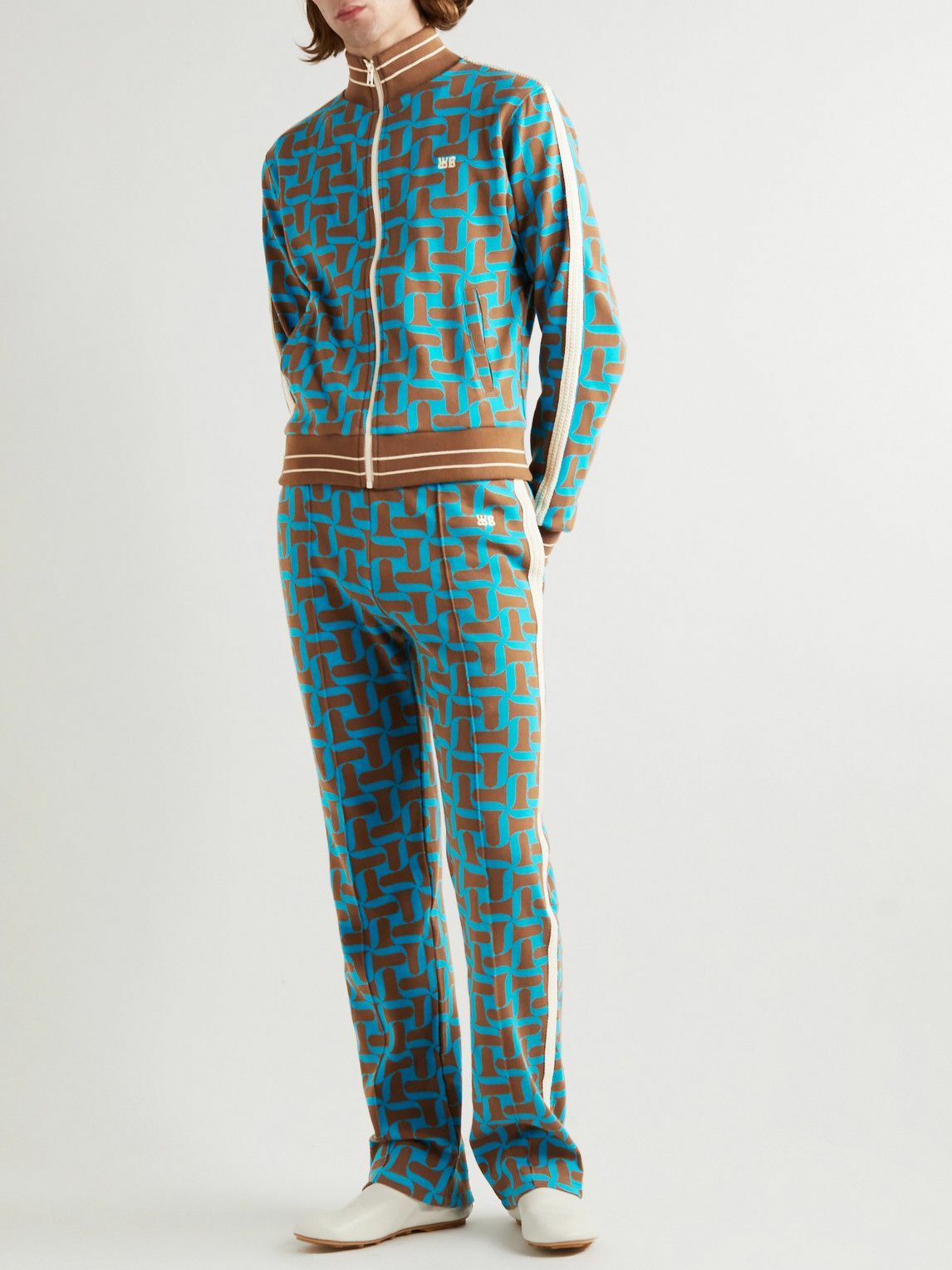 Wales Bonner - Symphony Jacquard-Knit Organic Cotton Track Jacket