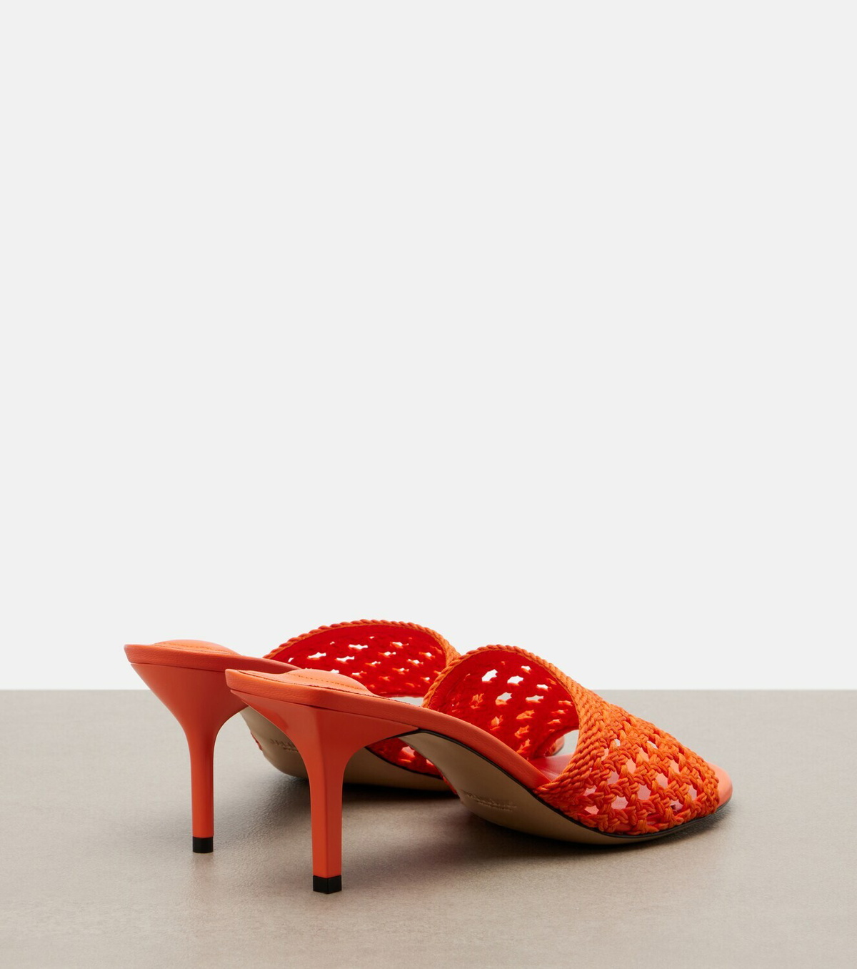 Jacquemus Cubisto woven raffia-effect mules