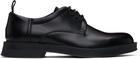Hugo Black Brush-Off Leather Derbys