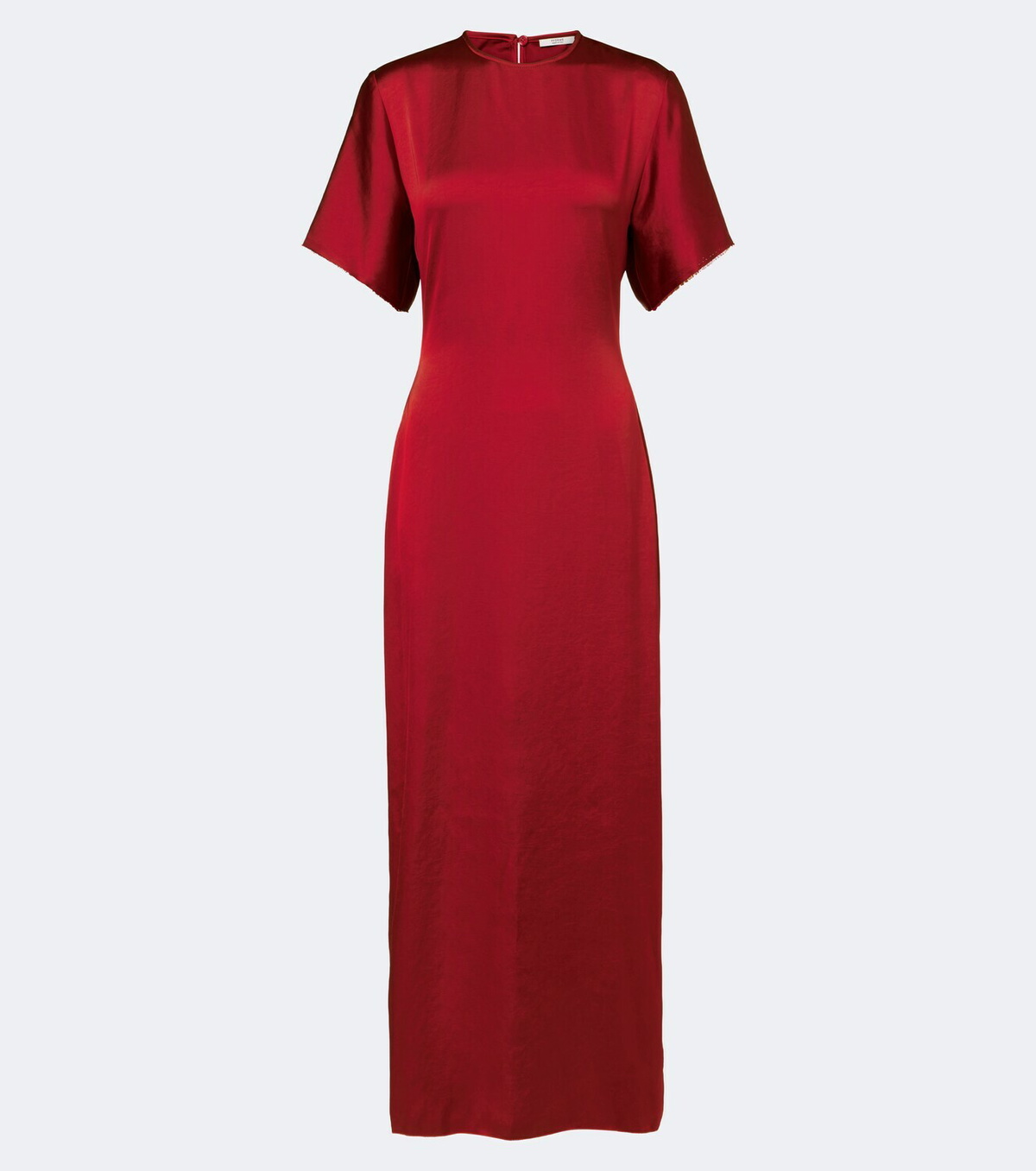Fforme Imogen gathered satin maxi dress