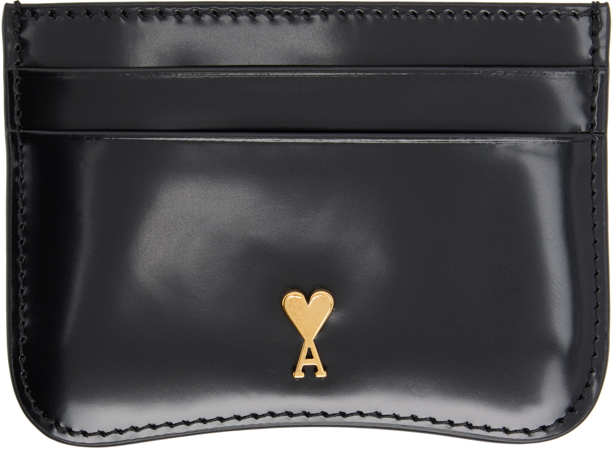 AMI Paris Black Paris Paris Card Holder