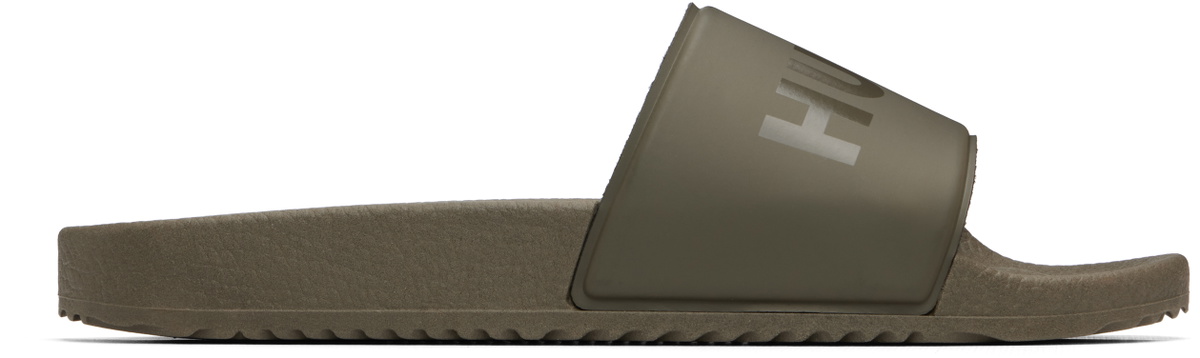 Hugo Khaki Tonal Logo Slides