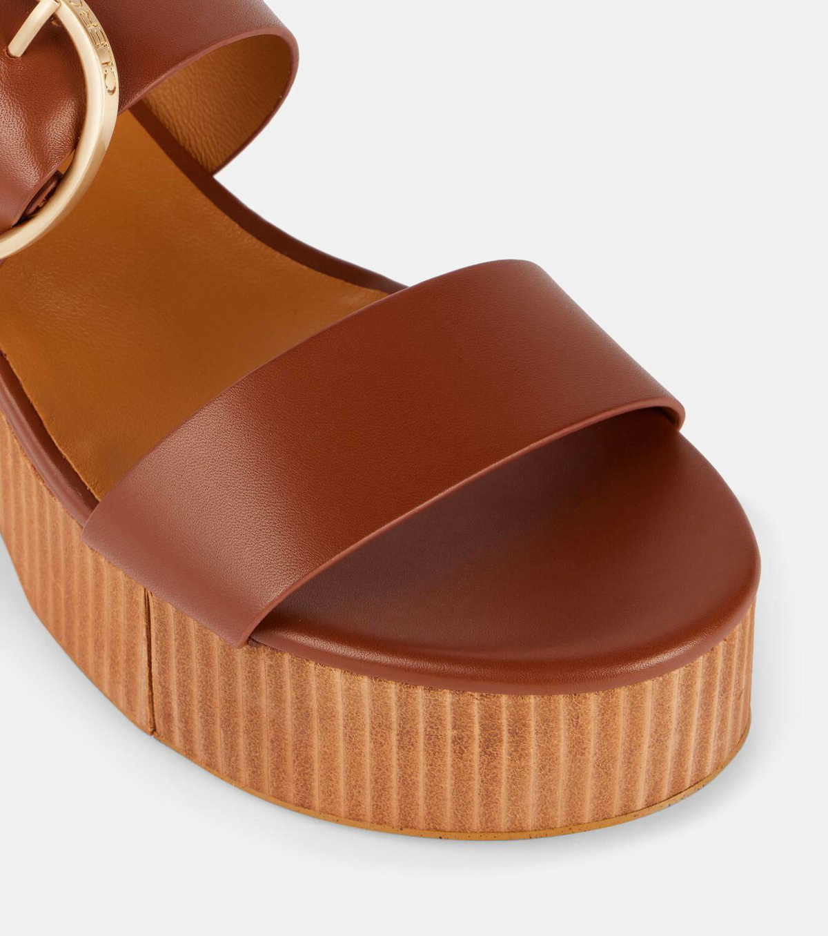 Clergerie Chance leather platform mules