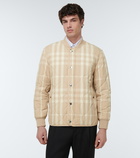 Burberry - Checked quilted bomber jacket