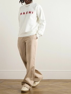 Marni - Logo-Print Cotton-Jersey Sweatshirt - White