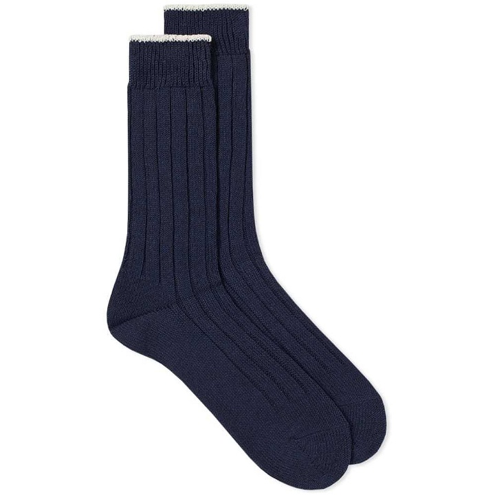 Photo: MHL. by Margaret Howell Tipped Sock Blue