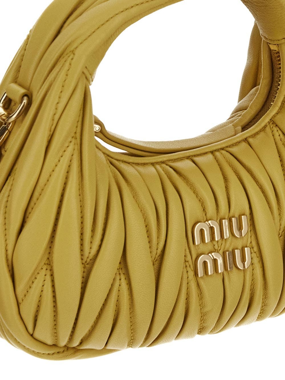 【SALE】 ◆MIUMIU◆Matelasse mini Hobo Bag トートバッグ Miu Miu Wander Matelasse Nappa Leather Hobo Bag White in