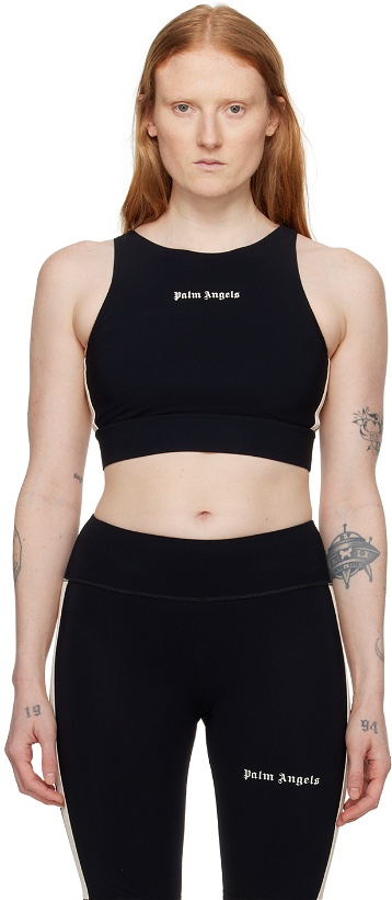 Photo: Palm Angels Black Cropped Tank Top