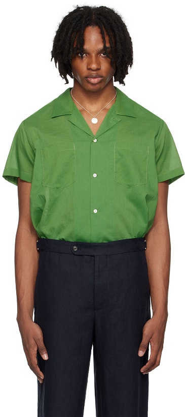 Photo: Bode Green Boxy Shirt