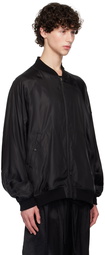 Julius Black Sukajan Reversible Bomber Jacket