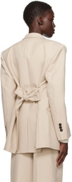 CAMILLA AND MARC Beige Rhett Blazer