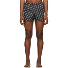 VETEMENTS Black Logo Allover Swim Shorts
