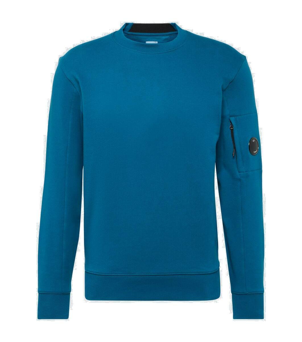 Cp company light hot sale fleece lens sweatshirt