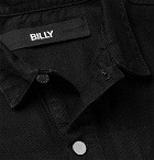 BILLY - Printed Denim Trucker Jacket - Black