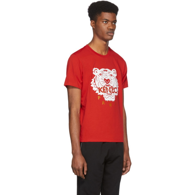 Kenzo Red Limited Edition Chinese New Year Classic Tiger T-Shirt Kenzo