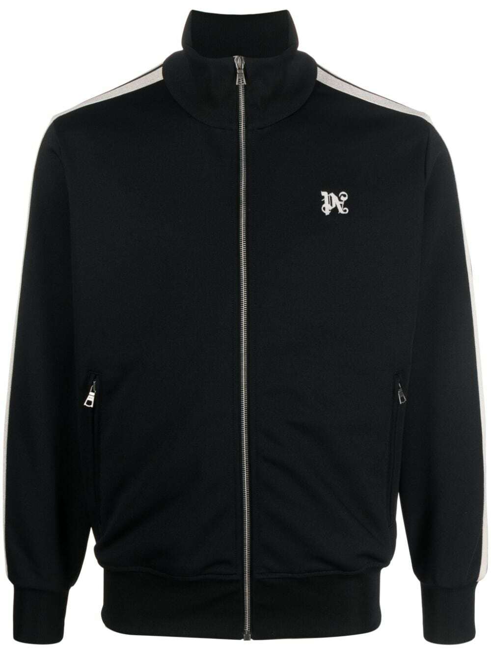 Palm Angels Palm Angels QR code front zip fastening Monogram track jacket