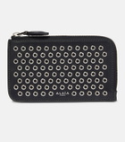 Alaïa Studded leather card holder