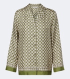 'S Max Mara Printed silk twill shirt