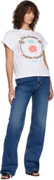 BALMAIN White 'Balmain Club 45' Boxy T-shirt