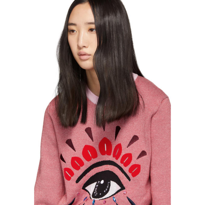 Kenzo red clearance eye sweater