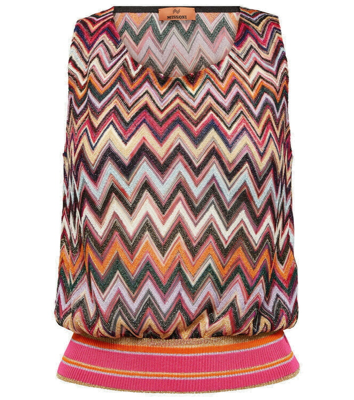 Photo: Missoni Zig-zag lamé top