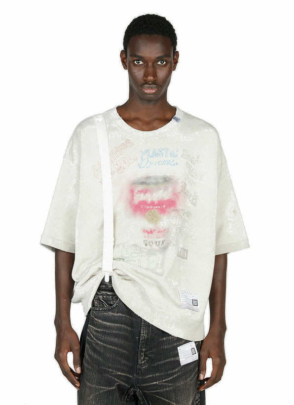 Photo: Maison Mihara Yasuhiro - Suspender T-shirt in White