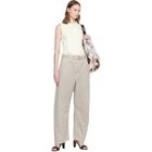 LEMAIRE Gray Twisted Belted Trousers