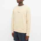 Norse Projects Men's Vagn Nautical Logo Crew Sweat in Oyster White