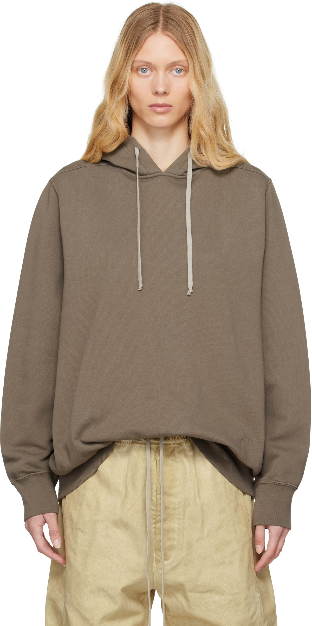 Rick Owens DRKSHDW Gray Hollywood Oversized Hoodie