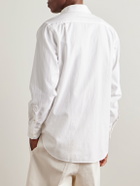 Loro Piana - André Cotton-Flannel Shirt - White
