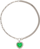 Safsafu Silver Neon Limelight Necklace