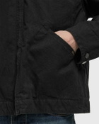 Nudie Jeans Blake Zip Jacket Duck Canvas Black Mens Windbreaker