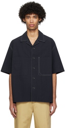 Solid Homme Navy Patch Pocket Shirt