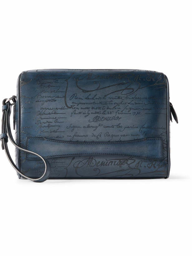 Photo: Berluti - Rosewood Neo Scritto Venezia Leather Pouch