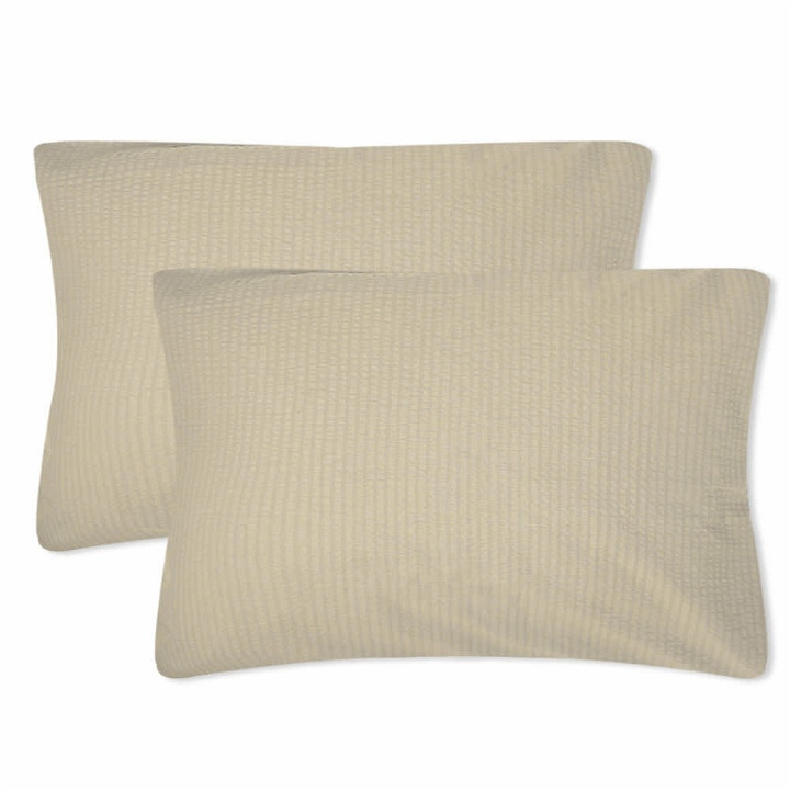 Photo: Crisp Sheets Pillow Cases - Set of 2 in Sand Stone
