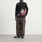 ICECREAM Men's Jumbo Running Dog Long Sleeve T-Shirt in Black