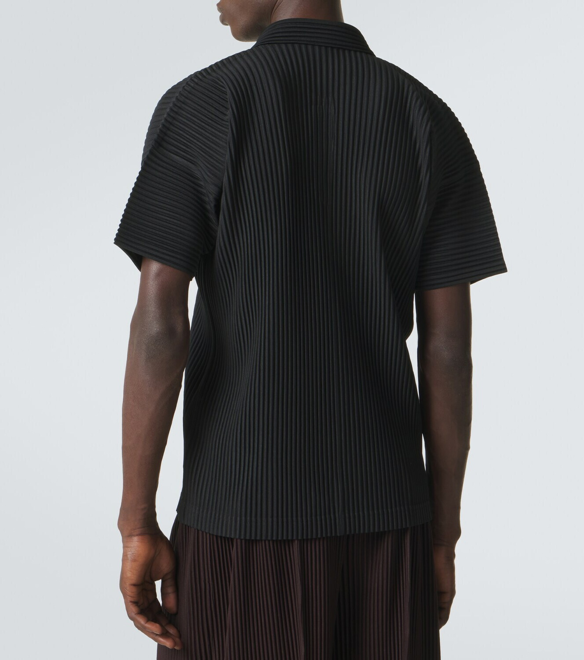 Homme Plissé Issey Miyake Basics pleated polo shirt