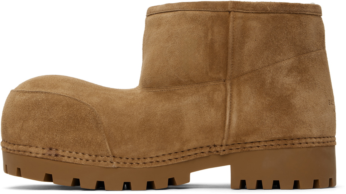 Balenciaga Brown Alaska Fur Boots Balenciaga