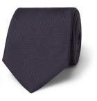 Brioni - 8cm Woven Silk Tie - Navy