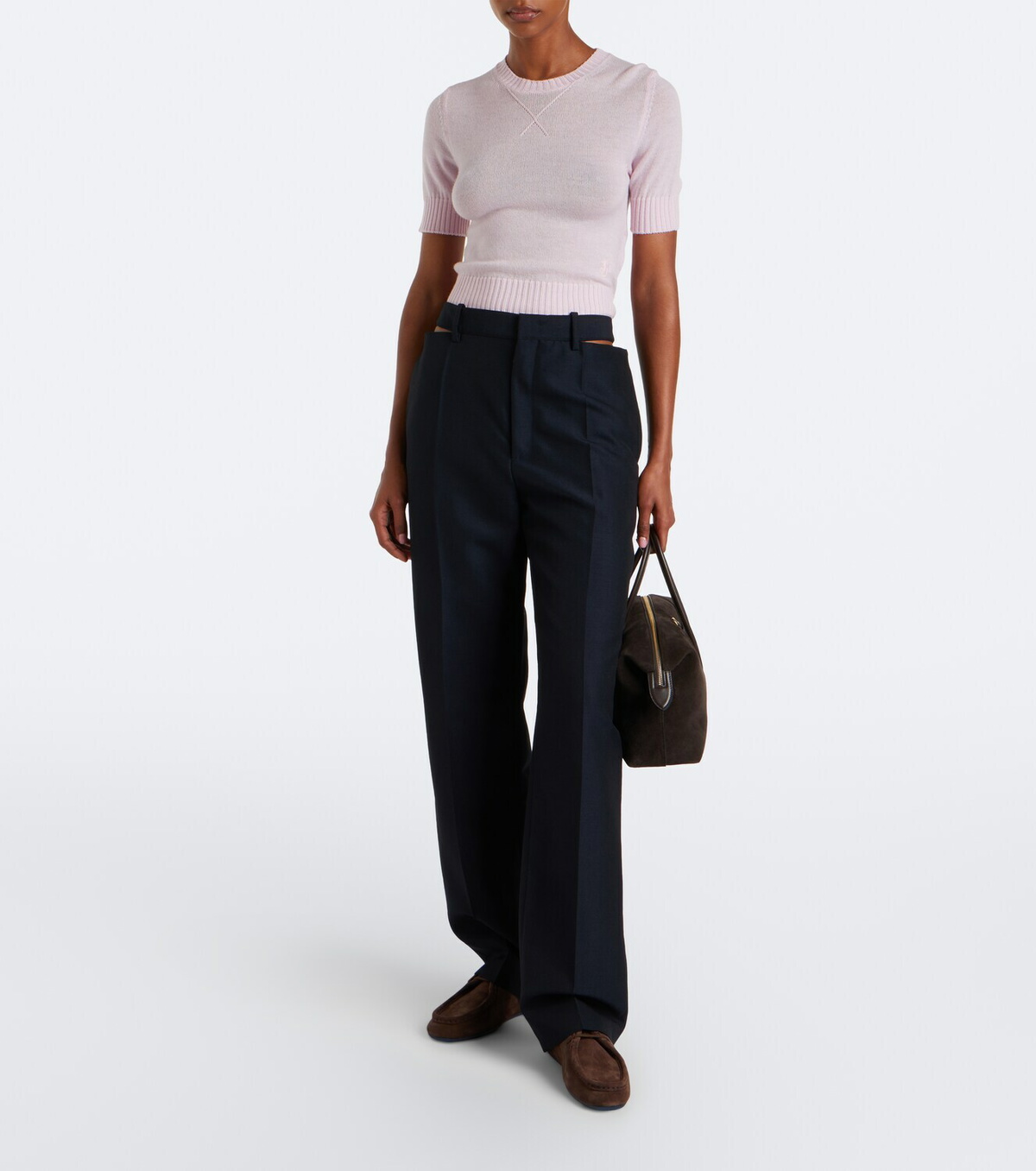 Jil Sander Hood suede loafers