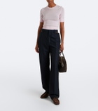 Jil Sander Hood suede loafers
