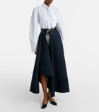 Givenchy Asymmetric cotton poplin maxi skirt