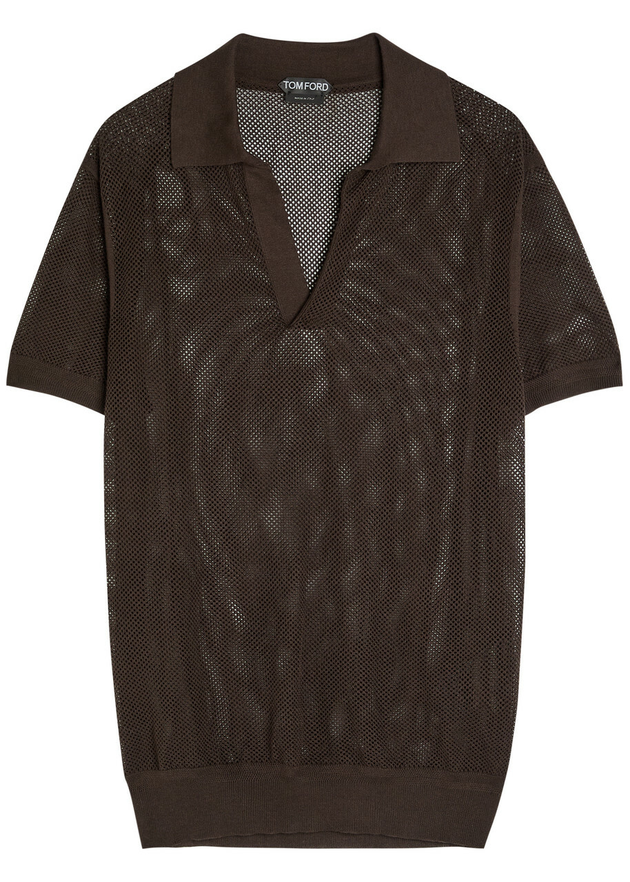 TOM FORD - Slim-Fit Garment-Dyed Cotton-Piqué Polo Shirt - Brown