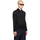 Jil Sander Black LS Zip Polo